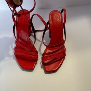 Vic Matie Red Strappy Heels